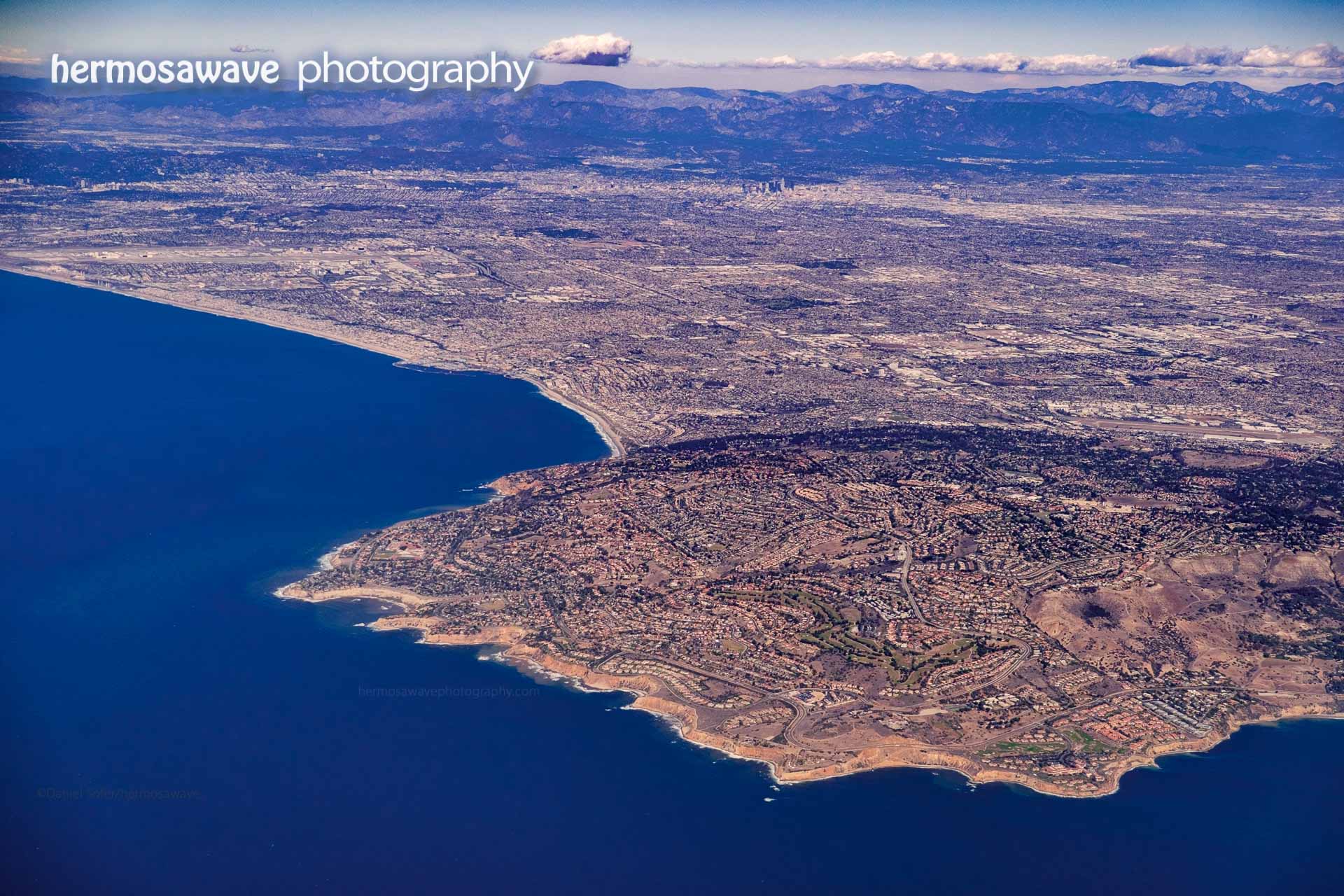 Palos Verdes and Los Angeles from the Air
