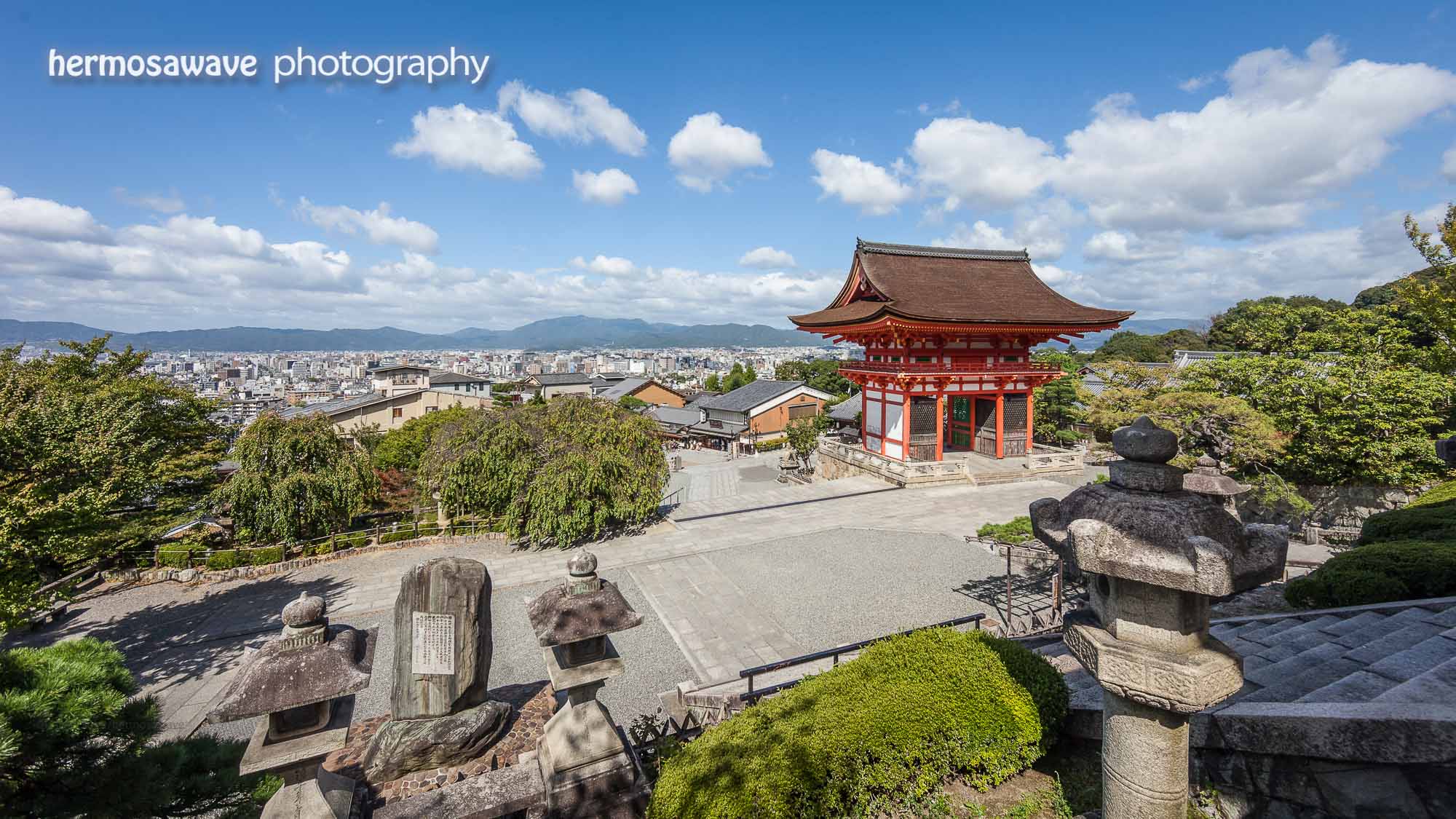 Looking out over Kyoto from Kiyomizudera